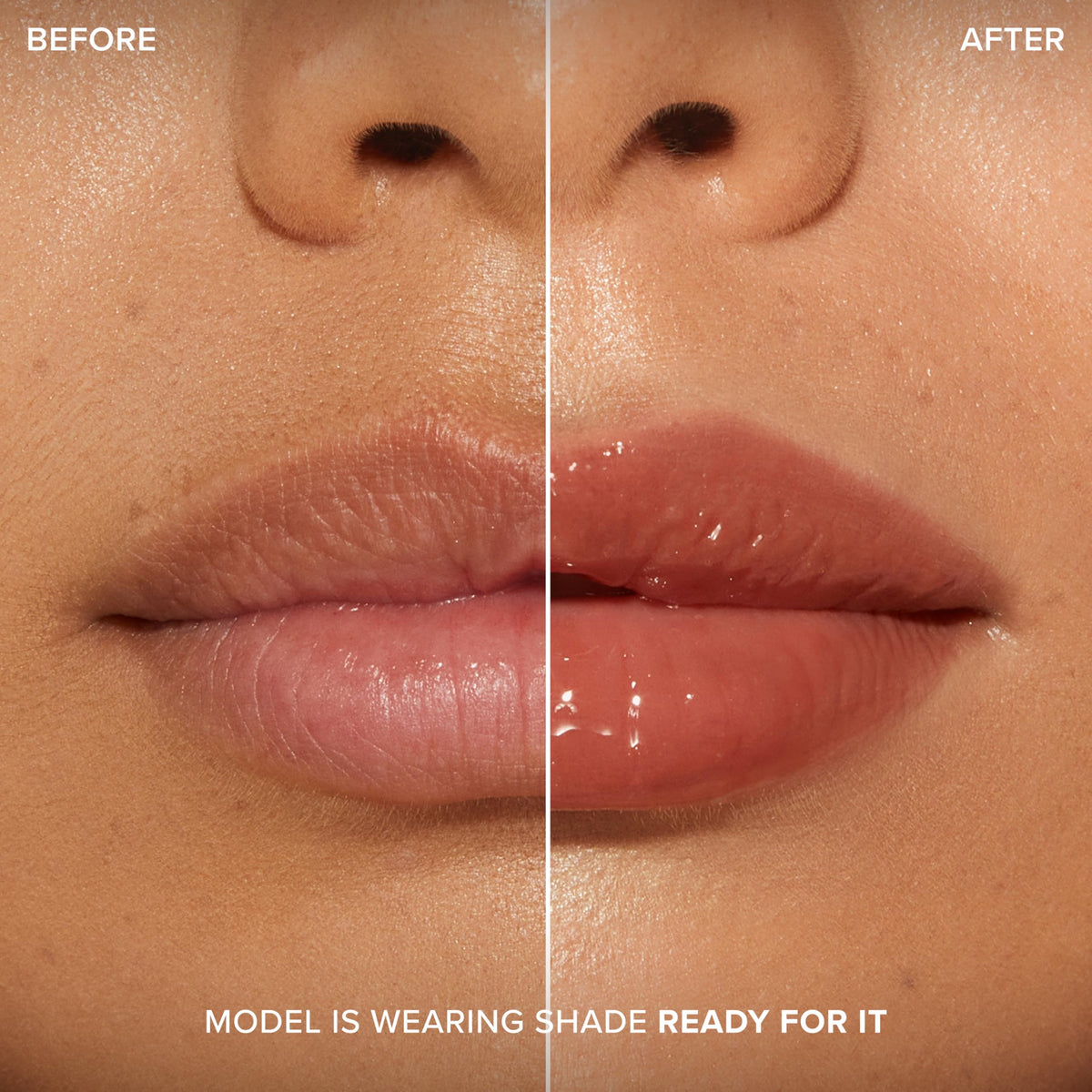 Too Faced gloss in a handbag lifestyle shot for on-the-go shine boost