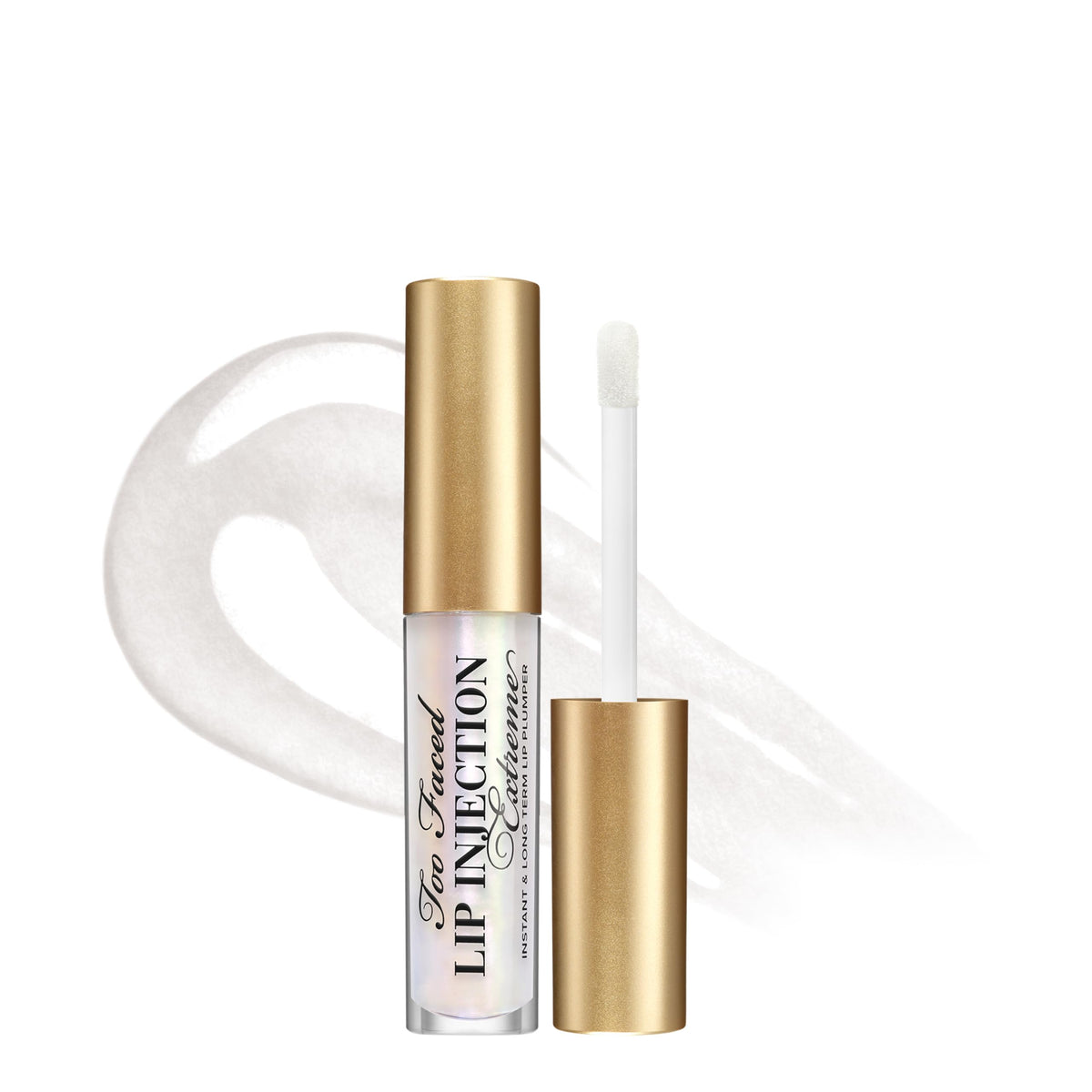 Too Faced front packaging showing travel-size tube and branding benefit instant fullness