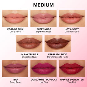 Too Faced next-to-coin size comparison showing compact travel benefit