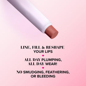 Too Faced swatch of Puffy Nude liner on arm showing demi-matte texture and buildable coverage
