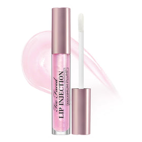 Too Faced front packaging showing glossy extra-strength plumper benefits