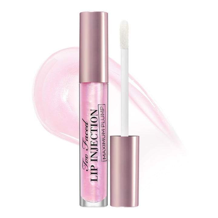 Too Faced front packaging showing glossy extra-strength plumper benefits