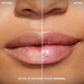 Too Faced gloss in makeup bag lifestyle shot for on-the-go plumping benefit