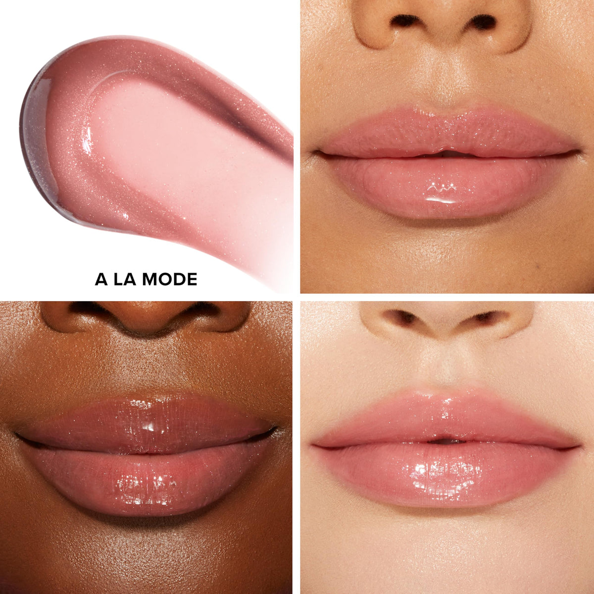 Too Faced wand applicator close-up showing doe-foot tip for precise, even application