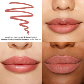 Too Faced lip shaper tip close-up highlighting precision tip and smooth glide for accurate lining