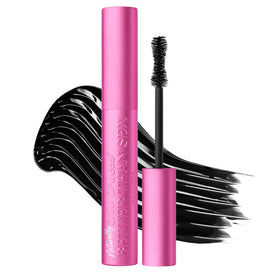 Too Faced mascara front tube showing sleek black packaging and compact size