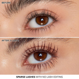 Too Faced mascara in bathroom routine showing easy daily application