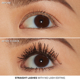 Too Faced tube on vanity with other cosmetics illustrating everyday use benefit