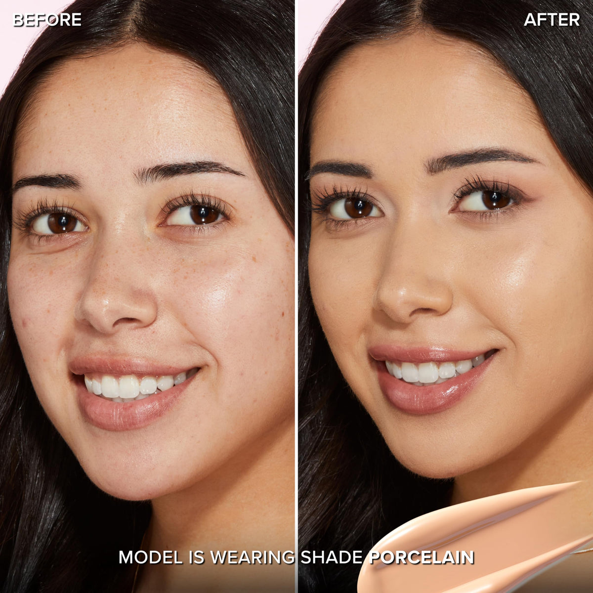 Too Faced pump and cap detail highlighting secure dispenser benefit: mess-free