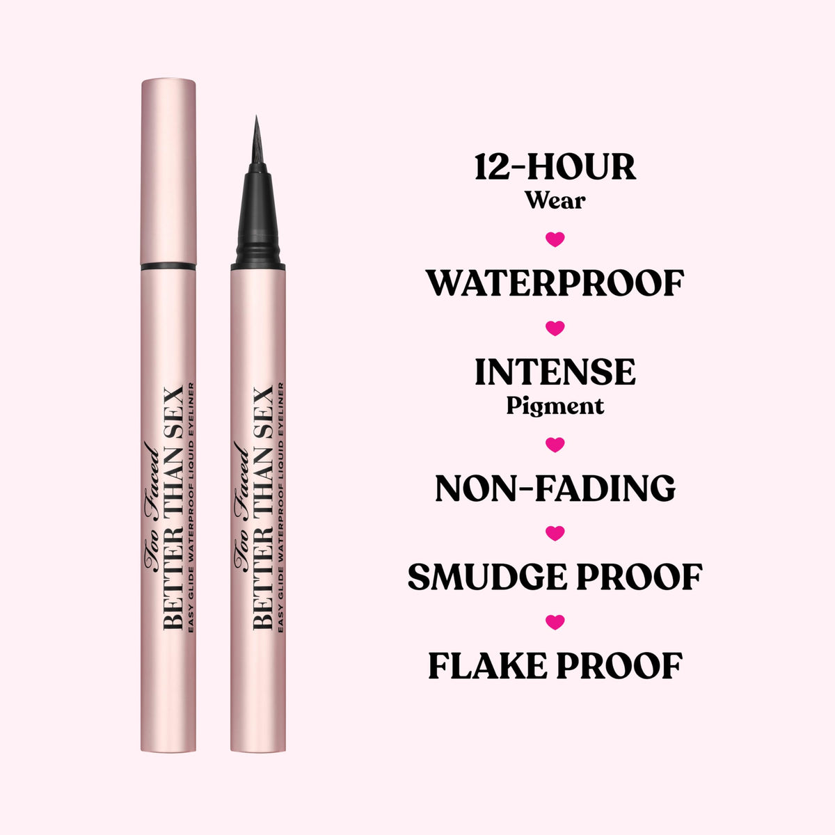 Too Faced tiny tube next to coin to show 0.02 fl oz size for travel convenience