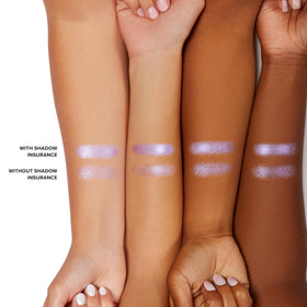 Too Faced swatch on arm illustrating translucent coverage and pigment boost