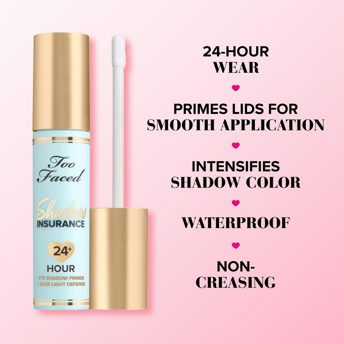 Too Faced primer texture on fingertip demonstrating lightweight, blendable finish