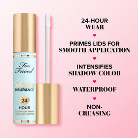 Too Faced primer texture on fingertip demonstrating lightweight, blendable finish