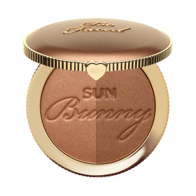 Too Faced Sun Bunny front compact showing dual shades and glow benefits