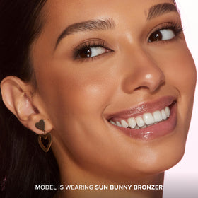 Too Faced Sun Bunny packaging label displaying ingredient and clean benefits