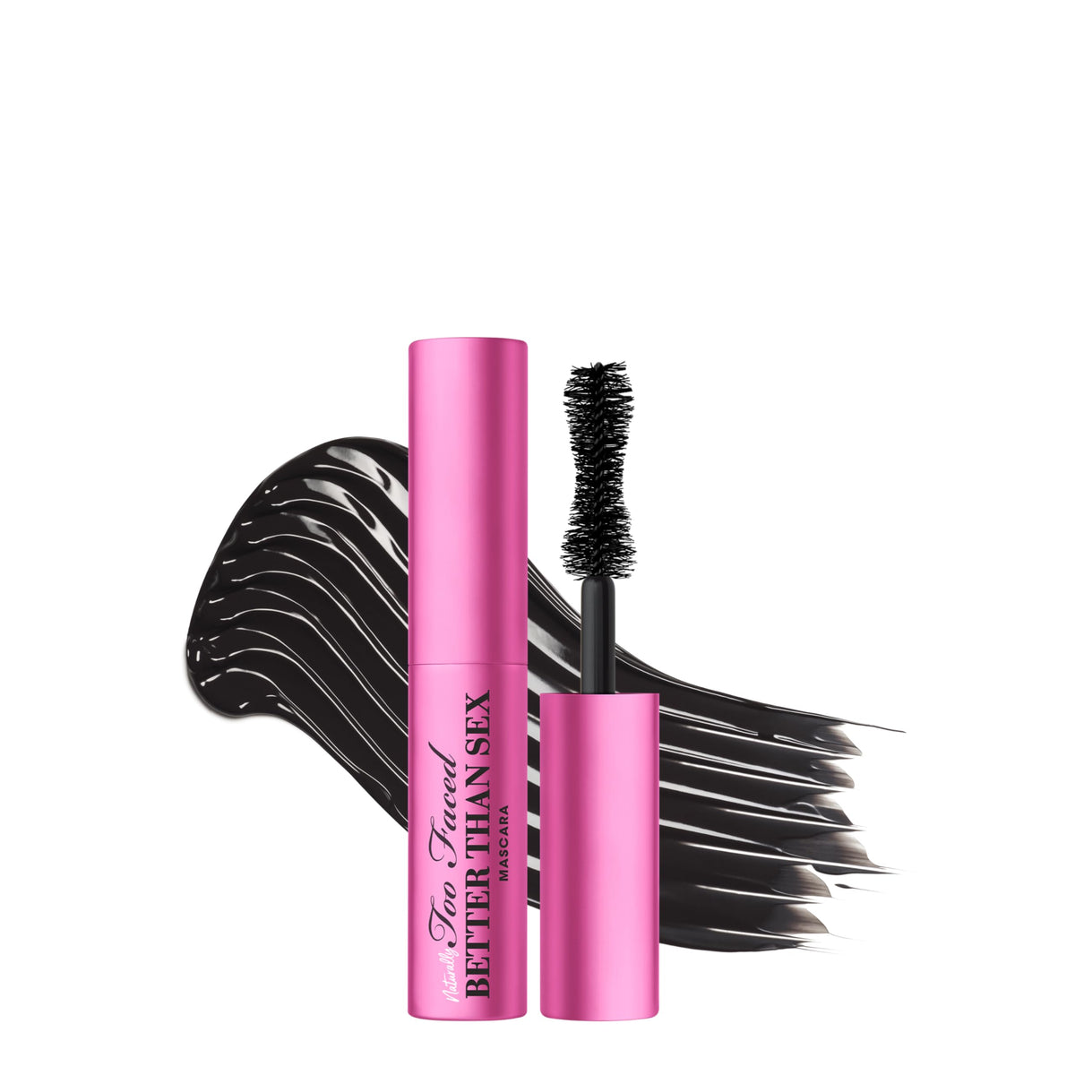 Too Faced travel packaging front showing compact tube and branding, easy portability