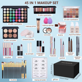 TooAemiS open 16-color eyeshadow palette showing varied shades for versatile looks
