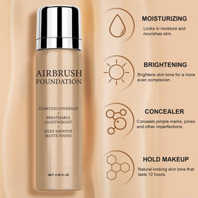 Topcent close texture of finished skin showing natural matte look
