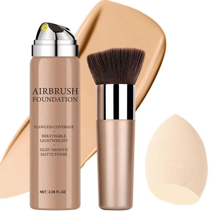 Topcent front label bottle showing shade #2 Beige and benefits