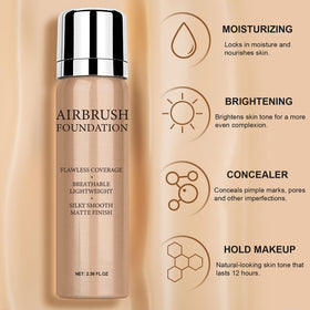 Topcent spray applied to brush demonstrating easy application and buildable coverage