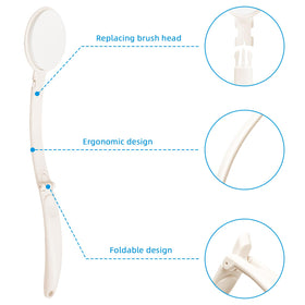 Topfinder size comparison beside hand shows compact, ergonomic length