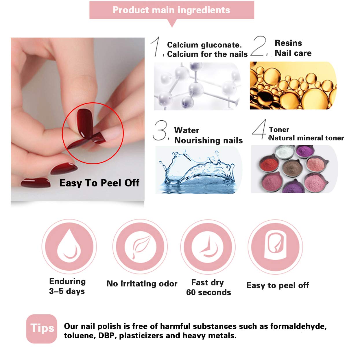 Tophany manicure setup flatlay suggesting at-home salon convenience benefit