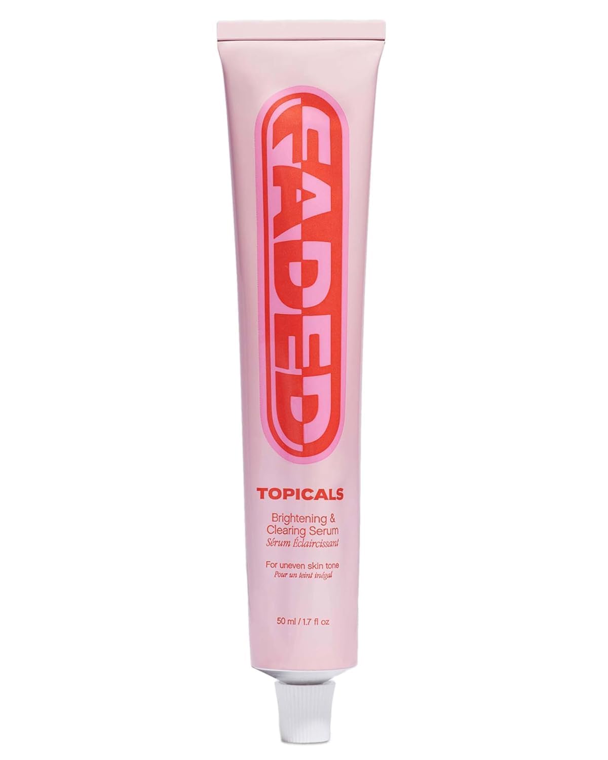 Topicals bottle front packaging showing label and size, communicates clear product identity and trust