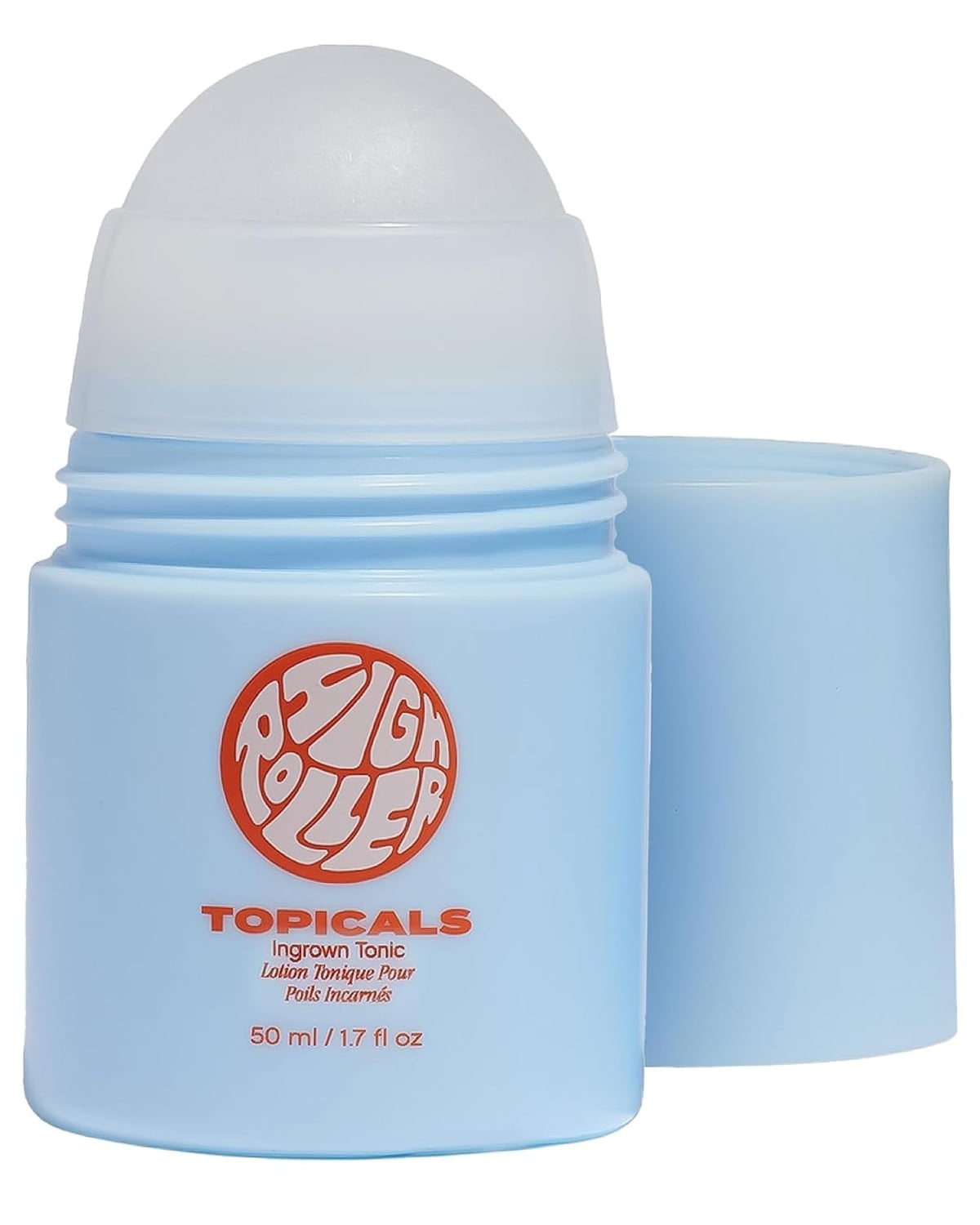 Topicals High Roller front packaging showing bottle and label for easy identification and travel