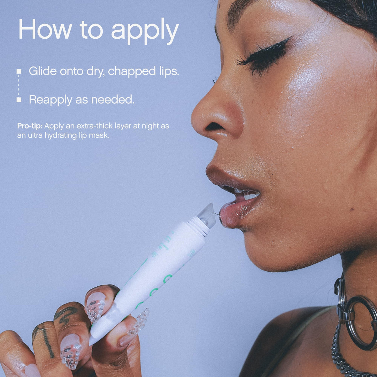 Topicals hyaluronic droplet macro illustrating moisture retention and plumping benefit