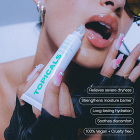 Topicals open balm close-up revealing smooth texture for quick absorption benefit