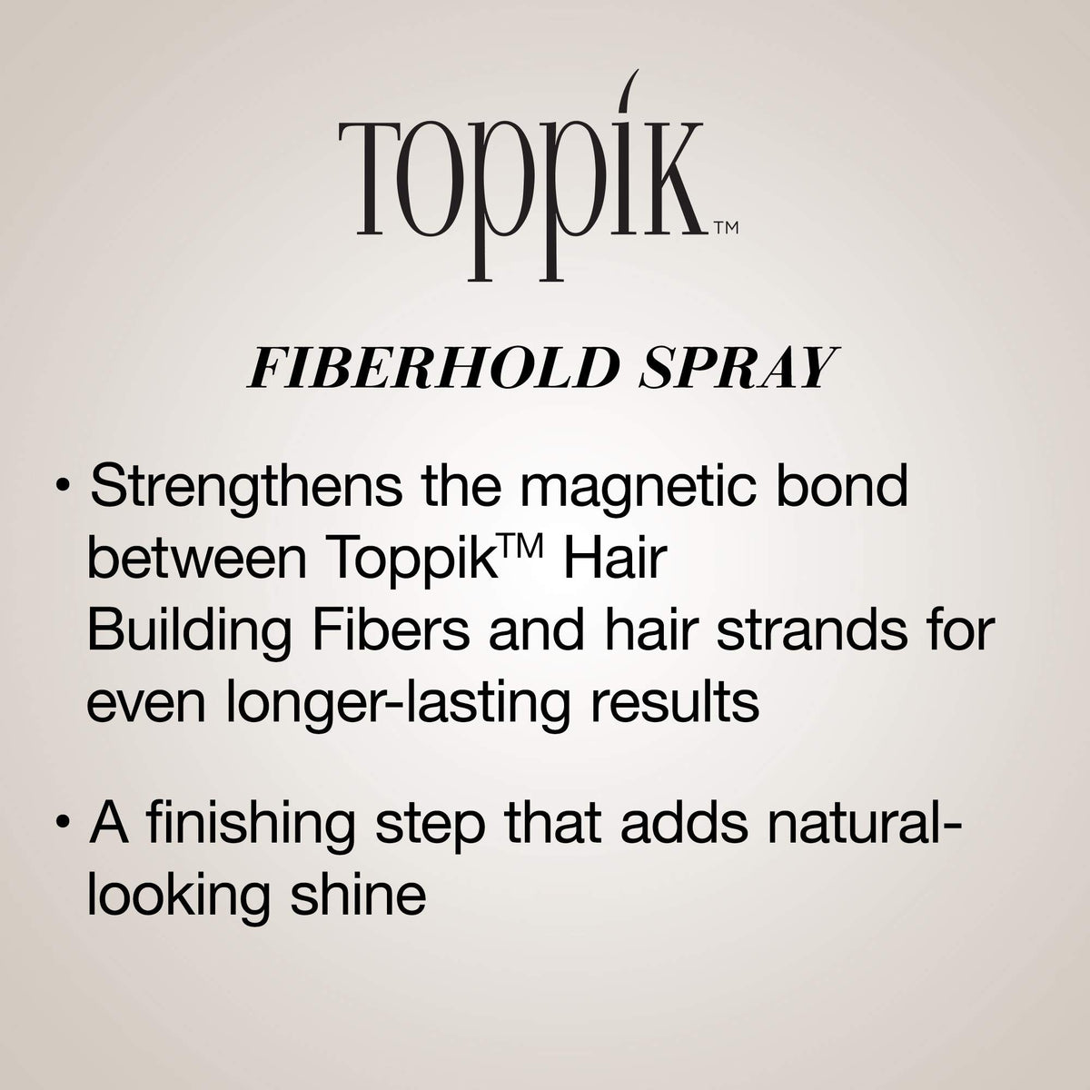 TOPPIK product sprayed onto hand to show application and quick absorption