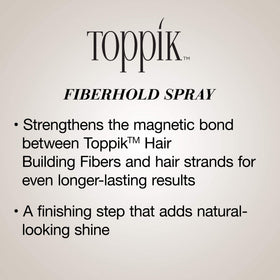 TOPPIK product sprayed onto hand to show application and quick absorption