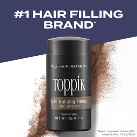 Close-up of Toppik fibers texture showing natural keratin blend benefit