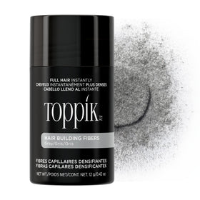 TOPPIK front packaging showing gray 12g shaker and label benefit