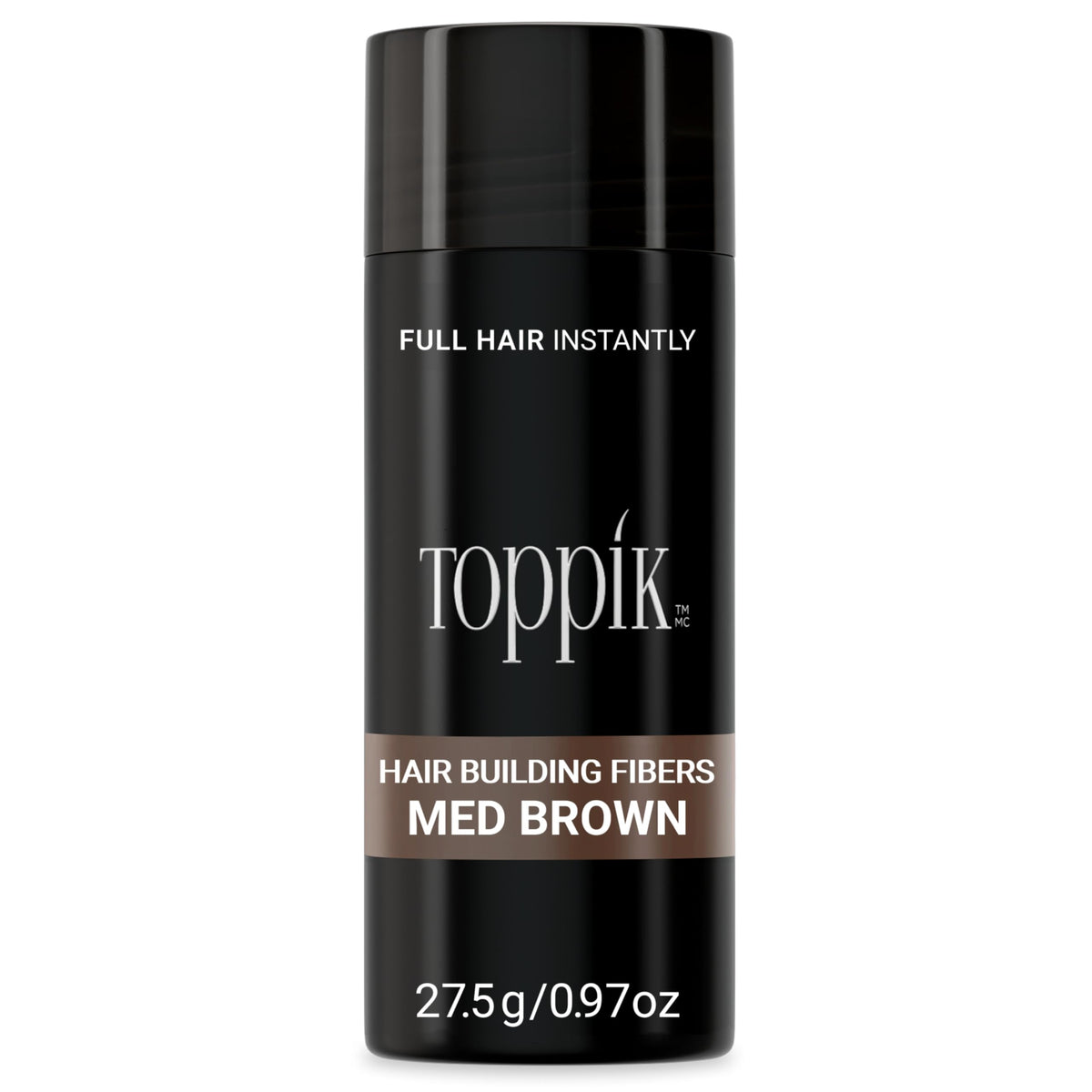 Toppik keratin fiber texture closeup highlighting natural-looking coverage