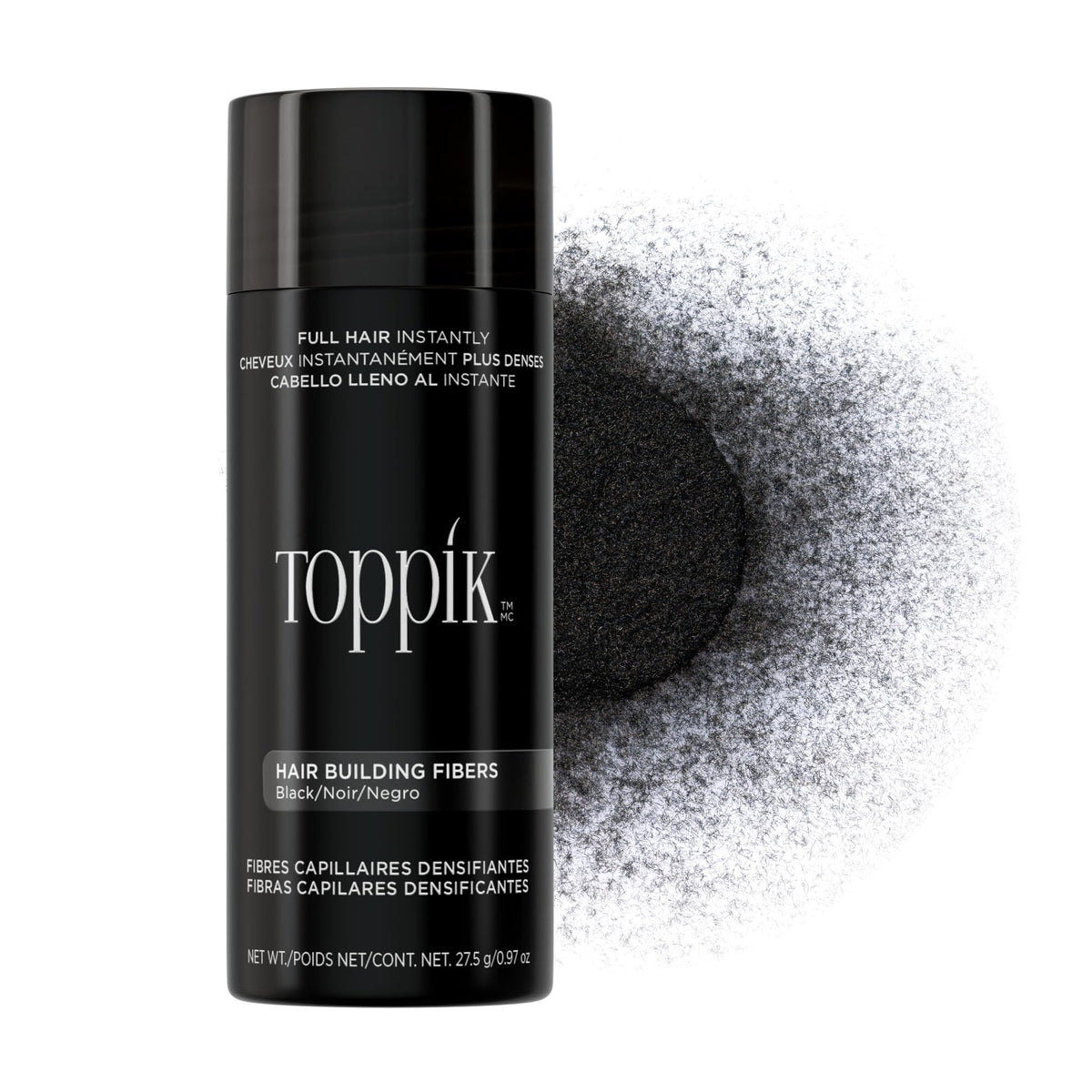 Toppik packaging front view showing product and clear labeling for easy identification