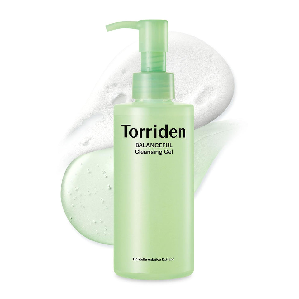 Torriden bottle front view showing label and clean design for gentle cleansing