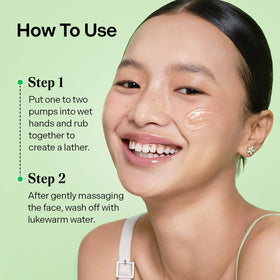 Torriden cleansing gel lathered on skin demonstrating effective gentle cleanse