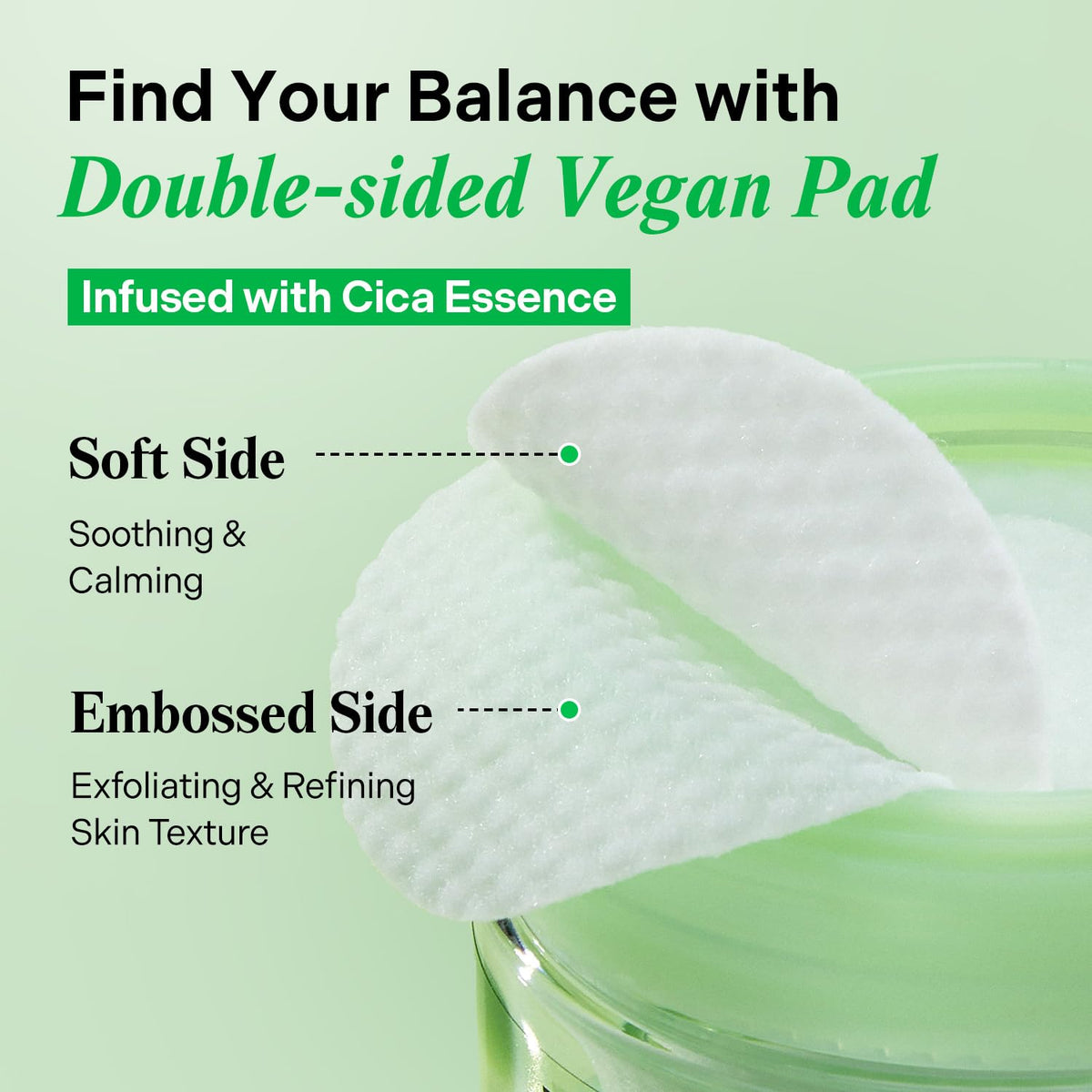 Torriden pad saturated with essence demonstrating hydration and soothing benefit