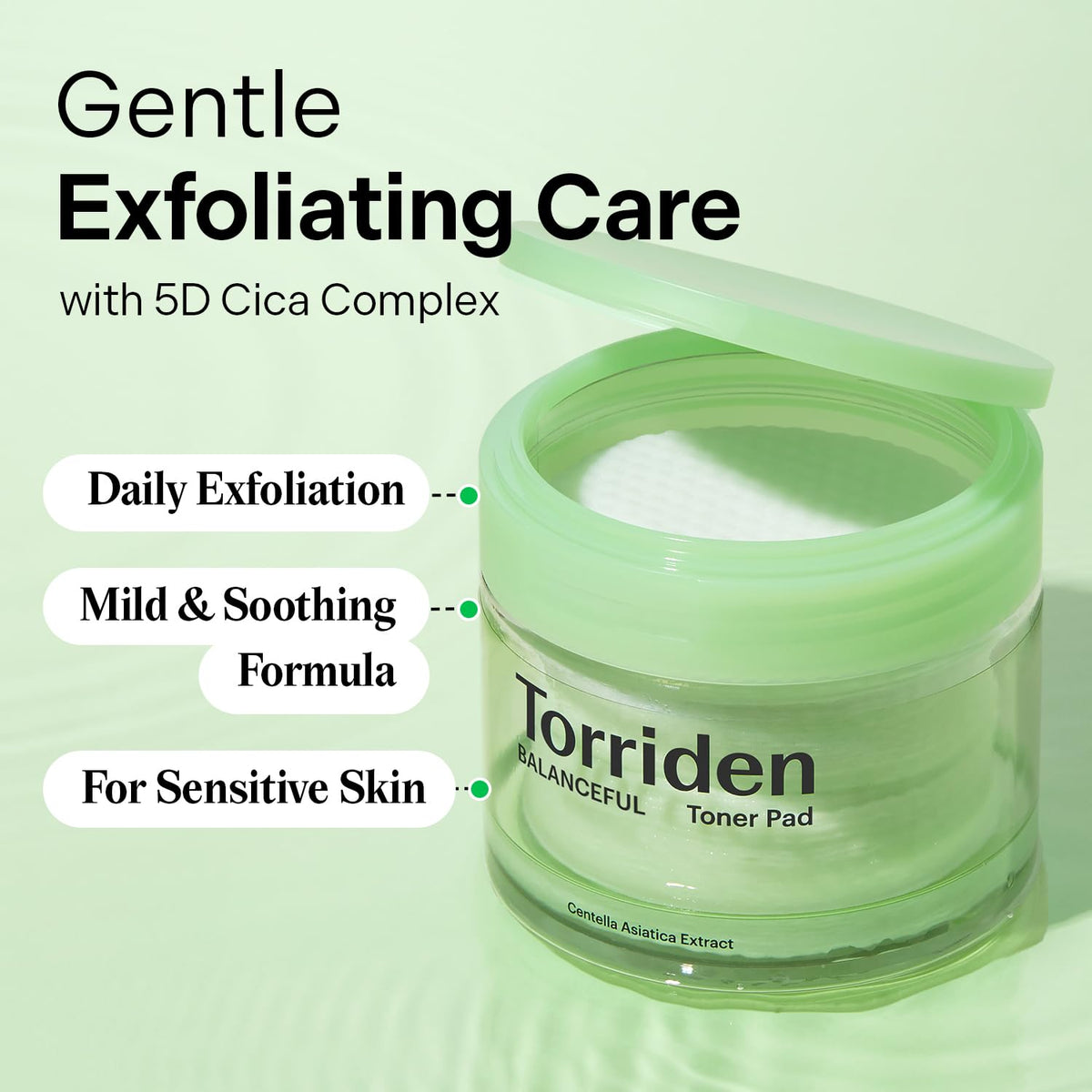 Torriden pad texture closeup embossed pattern for gentle exfoliation benefit