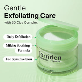 Torriden pad texture closeup embossed pattern for gentle exfoliation benefit