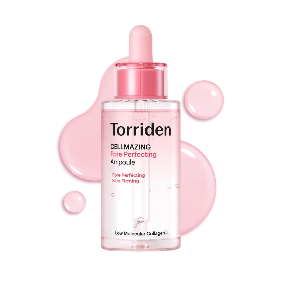 Torriden front bottle shot showing sleek ampoule and clear labeling for clarity