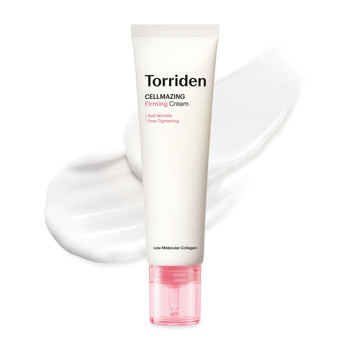 Torriden jar front view showing clean design and firming benefits