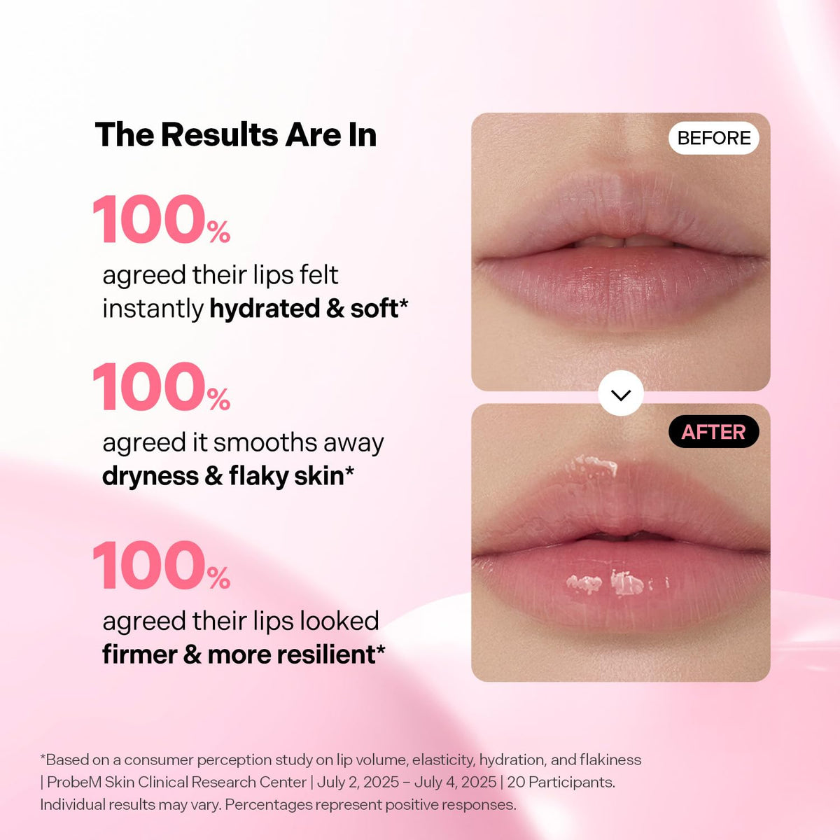 Torriden on lips in use providing glossy, smooth hydration