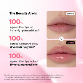 Torriden on lips in use providing glossy, smooth hydration
