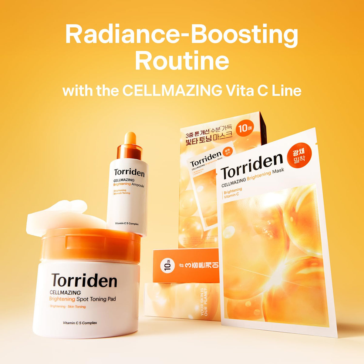 Torriden recycled bottle detail, eco-friendly packaging emphasis