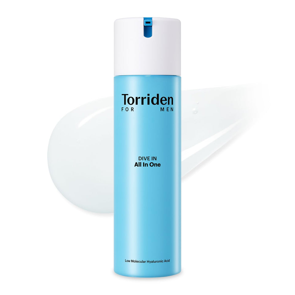 Torriden front packaging showing sleek bottle and clear product benefits