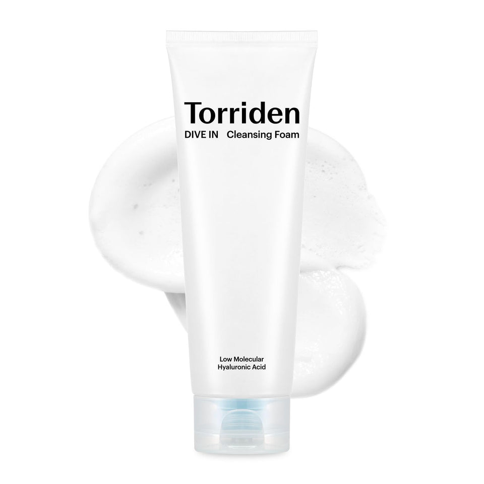 Torriden front bottle view showing minimalist label and hydrating benefit