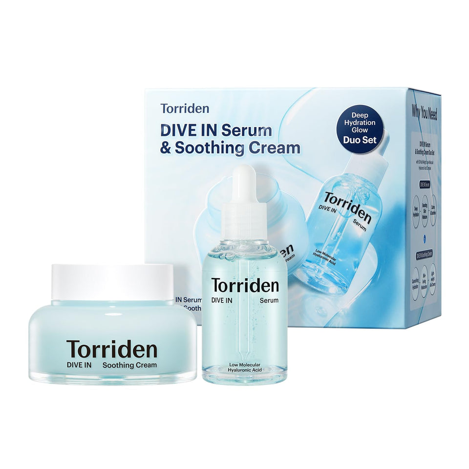 Torriden front packaging showing set and clear product benefits