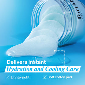 Torriden serum droplet on pad illustrating concentrated hydration delivery